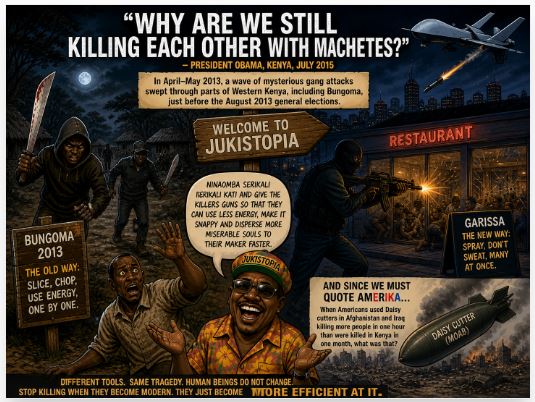 Why are we still Killing one another using Machetes